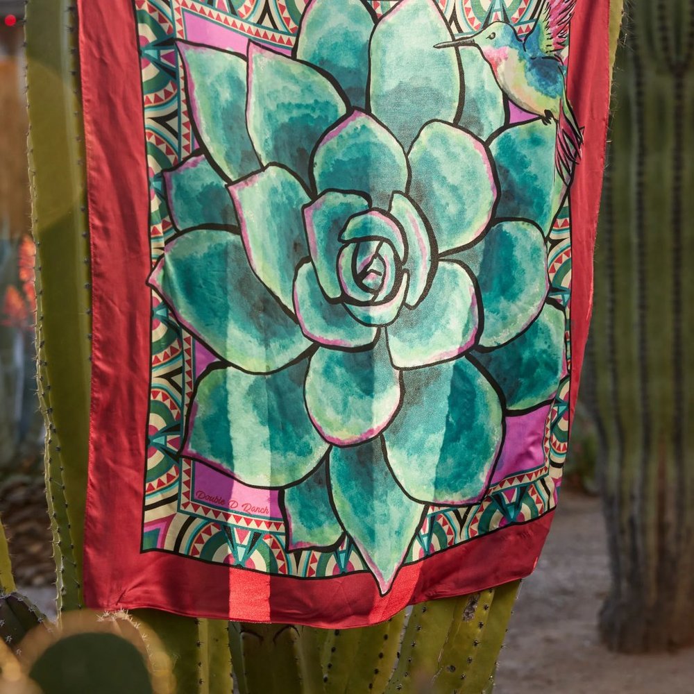 NWT Double D Ranch Nectar Robber Scarf Bohemian Boho Western Accessories - Picture 2 of 3